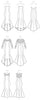 McCalls 7320 M7320 Formal Dresses High - Low Uncut Sewing Pattern Sizes 6 - 22