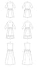 M8085 McCalls 8085 Women's Knit Dresses, Uncut Sewing Pattern, sizes XS, S, M, L, XL, XXL