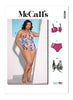 M8330 McCalls 8330 One-piece Swimsuit, High Waist Bikini, Uncut Sewing Pattern, sizes 20W 22W 24W 26W 28W