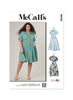 M8385 McCalls 8385 Women's Shirtdress, Uncut Sewing Pattern, sizes 20W, 22W, 24W, 26W, 28W