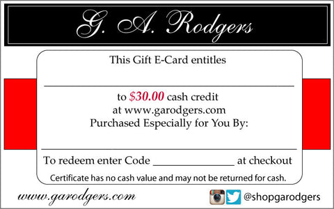 $30.00 Gift Certificate