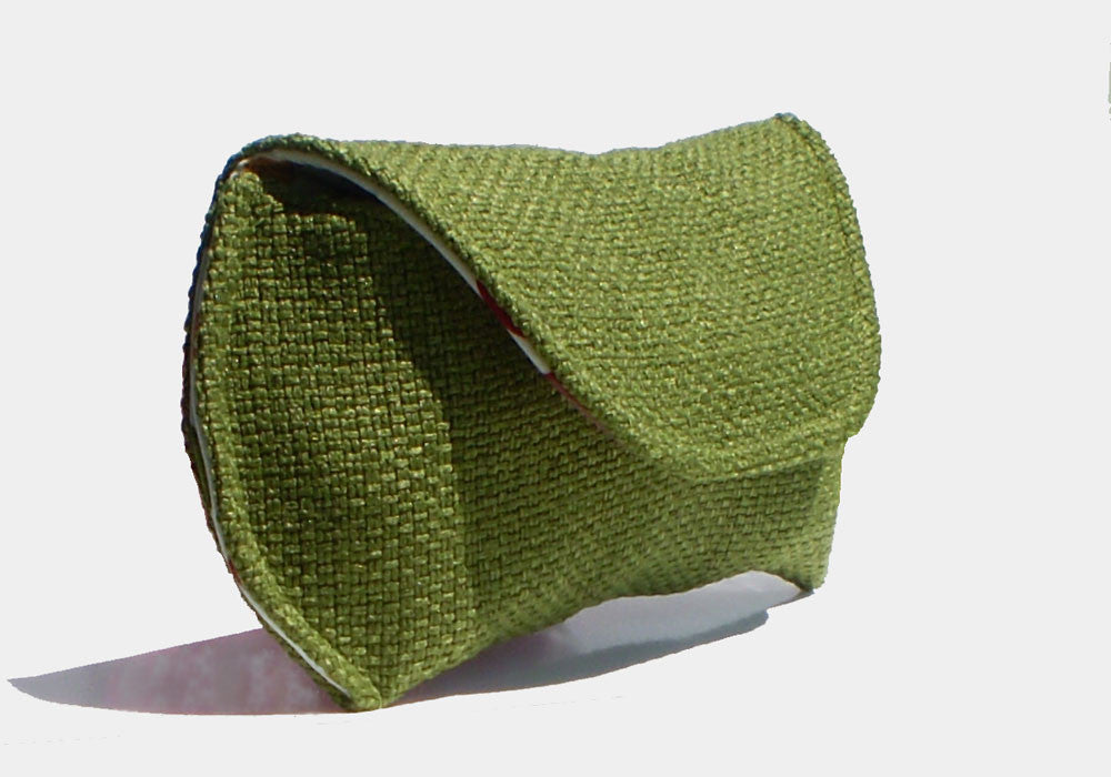 Large Green Sunglass Case for Large Sunglasses - Green Grass