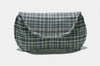 Large Sunglass Case for Extra Large Sunglasses - Blue Plaid