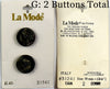 Vintage Black Buttons