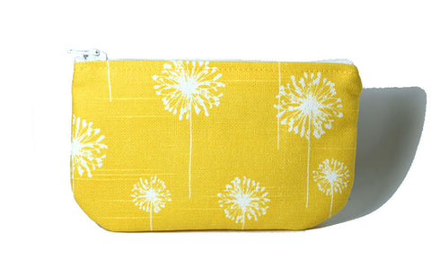 Dandelion Small Cosmetic Case in Marigold