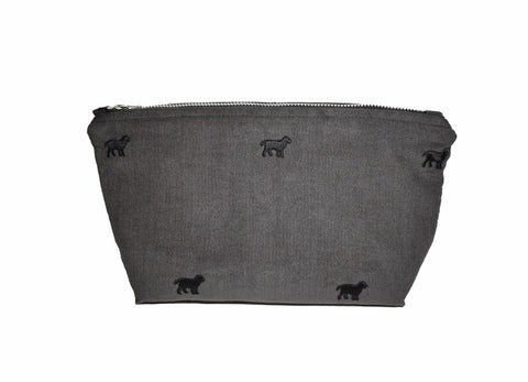 Pups Cosmetic Bag in Steel
