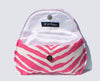 Large Pink Zebra Sunglass Case for Extra Large Sunglasses