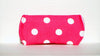 Polka Dot Reading Glasses Case in Hot Pink