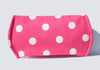 Large Polka Dot Sunglass Case for Extra Large Sunglasses in Hot Pink
