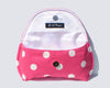 Large Polka Dot Sunglass Case for Extra Large Sunglasses in Hot Pink