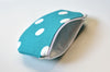 Turquoise Polka Dot Coin Purse