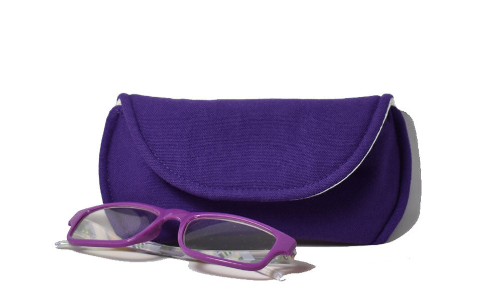 Purple Reading Glasses Case