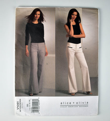 V1051 Vogue 1051 Uncut Pant Sewing Pattern, Sizes 12-18