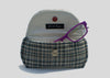 Blue Plaid Reading Glasses Case