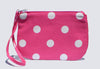 Small Wristlet in Pink Polka Dot